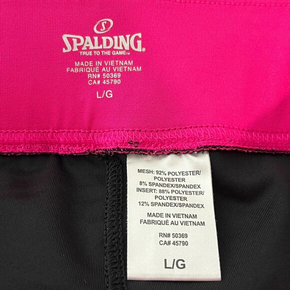 Spalding Women's L Hot Pink Striped Active Tennis Skirt Skort Size Large - Picture 5 of 10